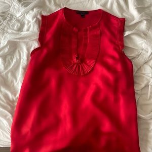 J Crew silk red top